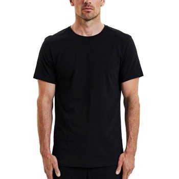 Bread & Boxers Bread and Boxers Lightweight Crew Neck Tee 2P Sort økologisk bomuld XX-Large Herre