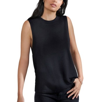 Bread & Boxers Bread and Boxers Soft Fiber Tank Top Sort viskose X-Large Dame