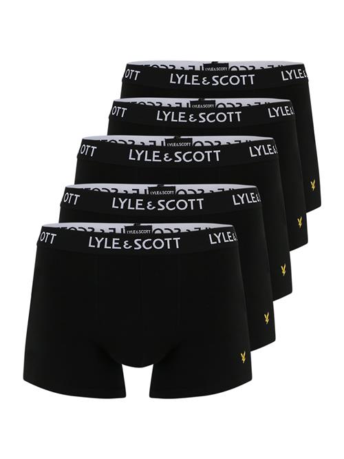 Lyle & Scott Boksershorts 'MiIler'  gul / sort / hvid