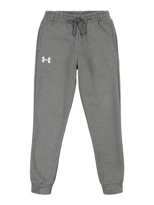 UNDER ARMOUR Sportsbukser 'Rival'  mørkegrå / hvid