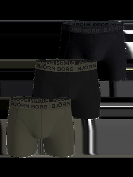 Björn Borg Cotton Stretch Boxer 3-pack Sort, M