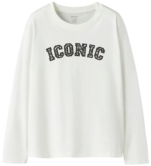 Name It Bluse - NkfVelda - Cloud Dancer/Iconic