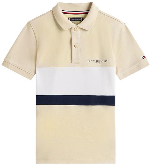 Tommy Hilfiger Polo - Mini Crop - Classic Beige ColourblockBeige