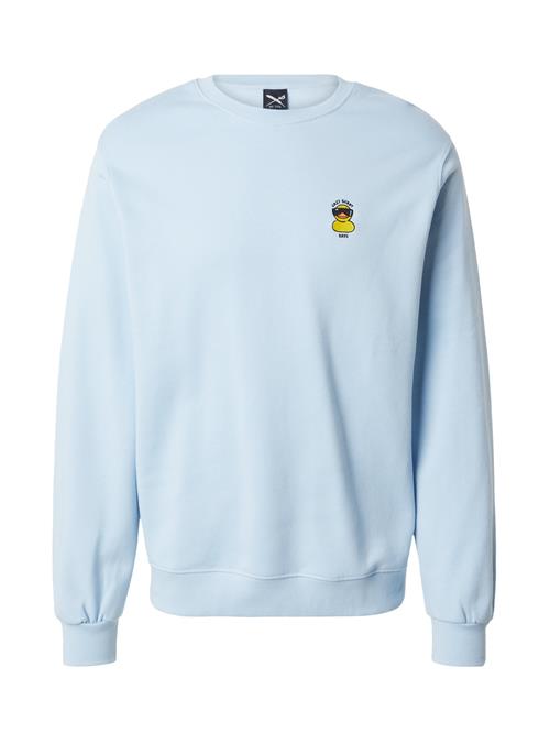 Iriedaily Sweatshirt 'Lazy Sunny Day'  pastelblå / gul / sort