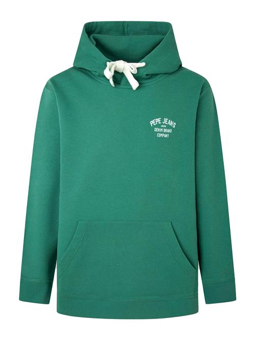 Pepe Jeans Sweatshirt 'Rufus'  smaragd / hvid