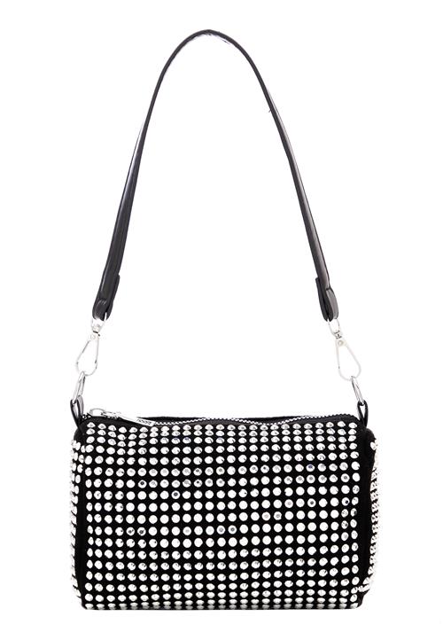 NAEMI Skuldertaske  sort / sølv