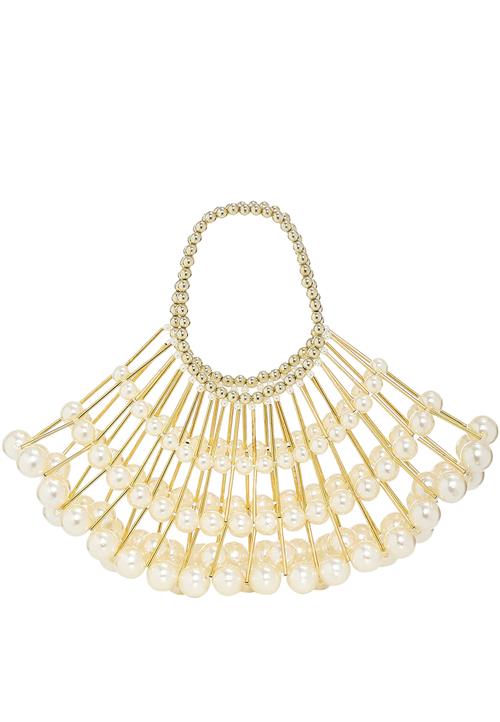 FELIPA Håndtaske  guld / uldhvid