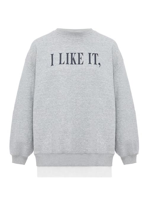 HOMEBASE Sweatshirt  lysegrå / grå-meleret / sort