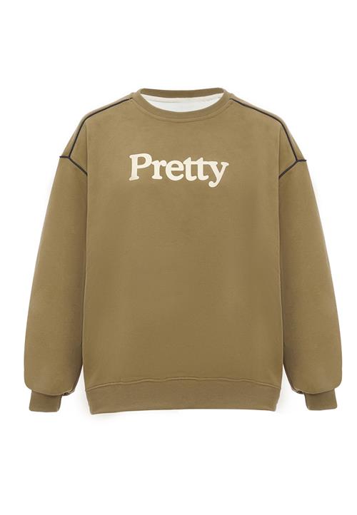 HOMEBASE Sweatshirt  oliven / sort / hvid