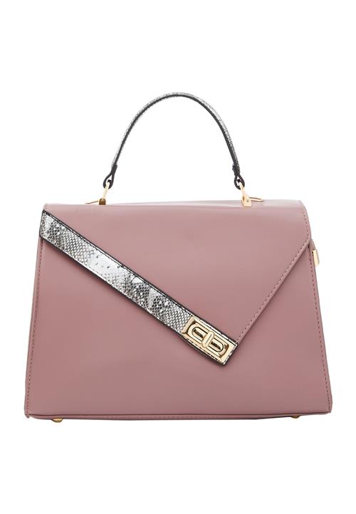 Usha Håndtaske  guld / lys pink / sort / hvid