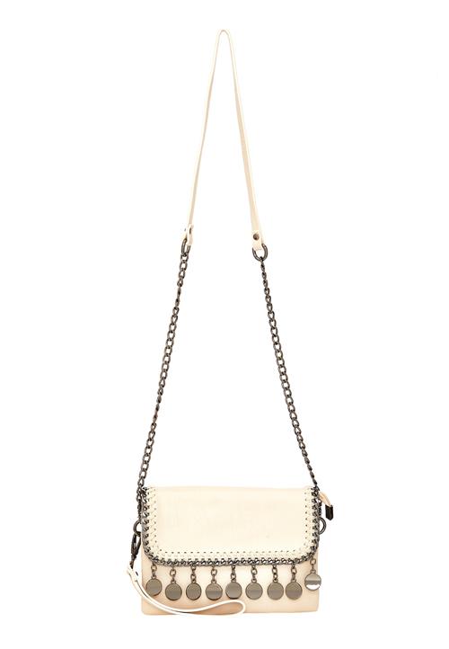 NAEMI Skuldertaske  sølv / uldhvid