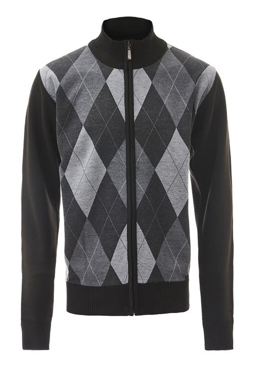 Mozzaar Cardigan  grå / lysegrå / sort