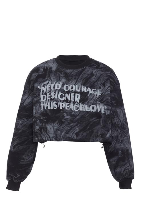 HOMEBASE Sweatshirt  grå / sort