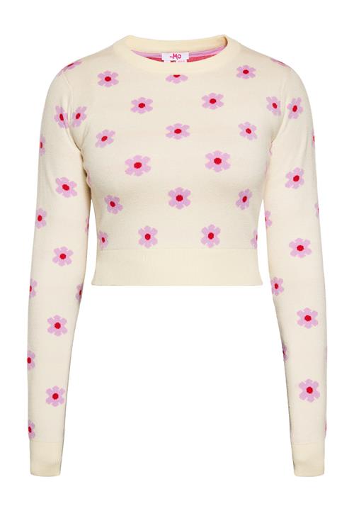 MYMO Pullover  creme / pink / blodrød