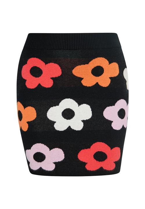 MYMO Nederdel  gul / rød / sort / hvid