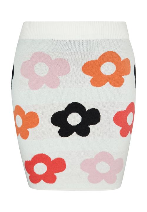 MYMO Nederdel  mørkegul / lyserød / sort / uldhvid