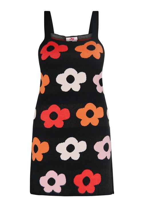 MYMO Sommerkjole  orange / lys rød / sort / hvid