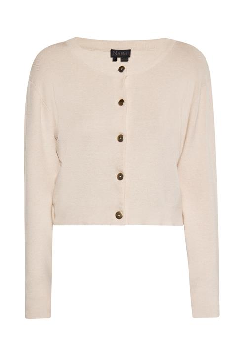 NAEMI Cardigan  lysebeige / guld