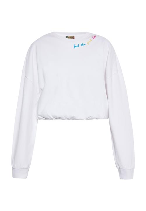 ebeeza Sweatshirt  azur / gylden gul / lys pink / hvid