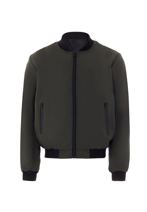 HOMEBASE Overgangsjakke  mørkegrøn / sort