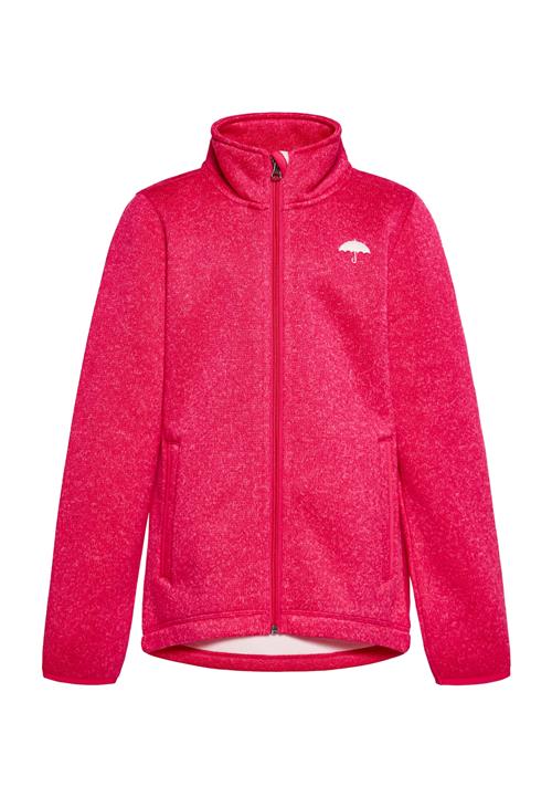 Schmuddelwedda Fleecejakke  hindbær / hvid