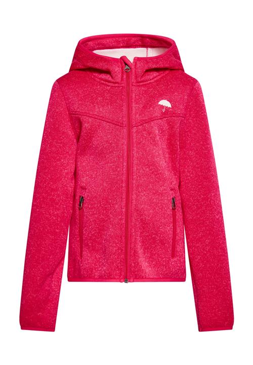 Schmuddelwedda Fleecejakke  hindbær / hvid