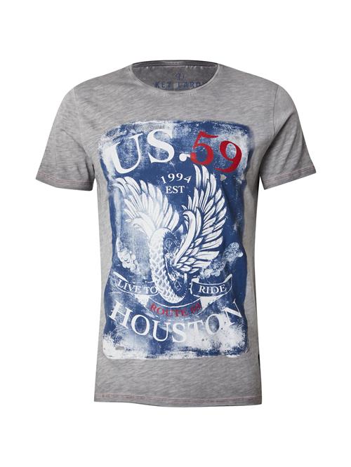 Key Largo Bluser & t-shirts 'HOUSTON'  grå / rød / hvid