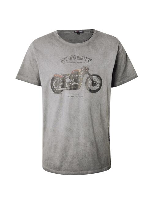 Key Largo Bluser & t-shirts 'DESTROY'  cognac / grå / antracit