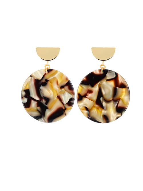 Fräulein Wunder Øreringe 'Amal'  brun / guld / sort