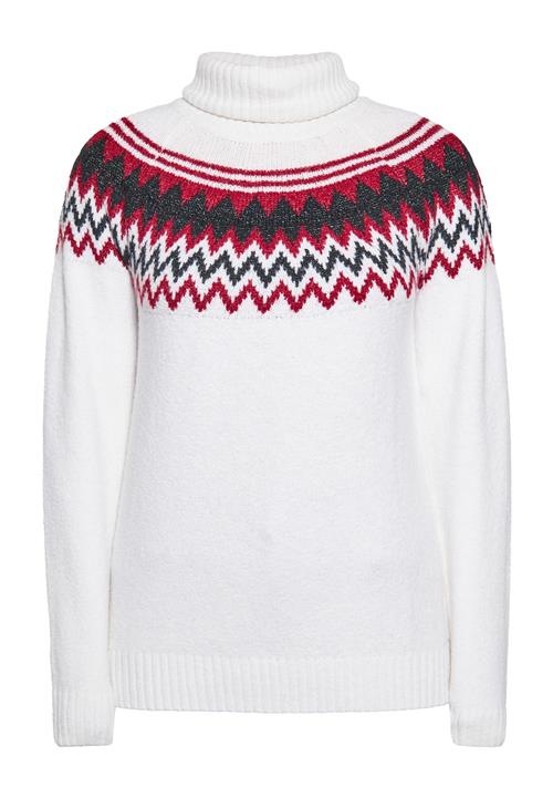 Usha Pullover  rødmeleret / sort-meleret / hvid