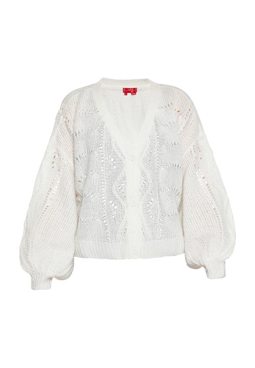 swirly Cardigan  hvid