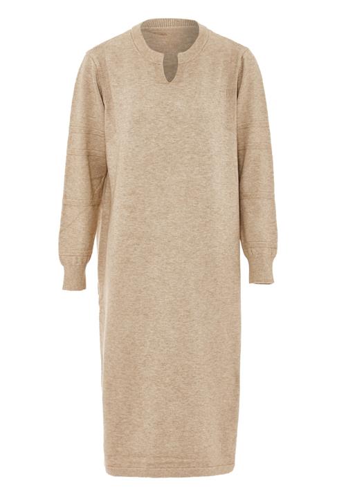 RISA Strikkjole  beige
