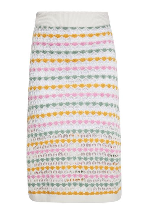 IZIA Nederdel  safran / grøn / lyserød / hvid