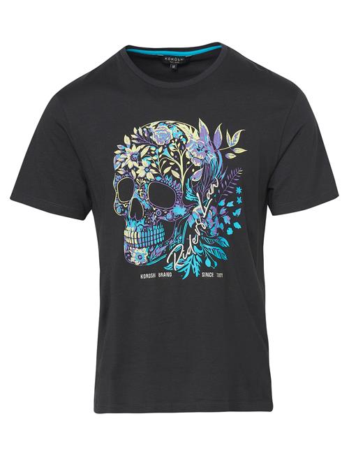 KOROSHI Bluser & t-shirts  lyseblå / pastelgul / antracit / lyselilla