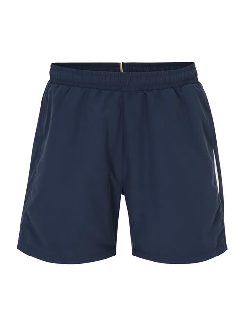 BOSS Badeshorts 'Dolphin'  mørkeblå / hvid