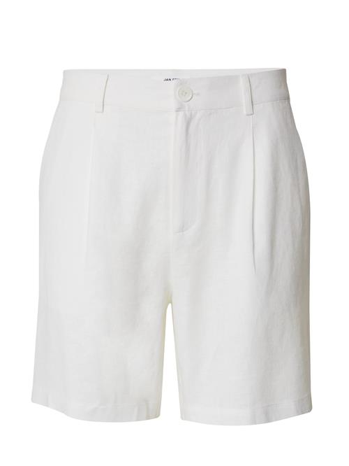 DAN FOX APPAREL Bukser med lægfolder 'Alan'  hvid