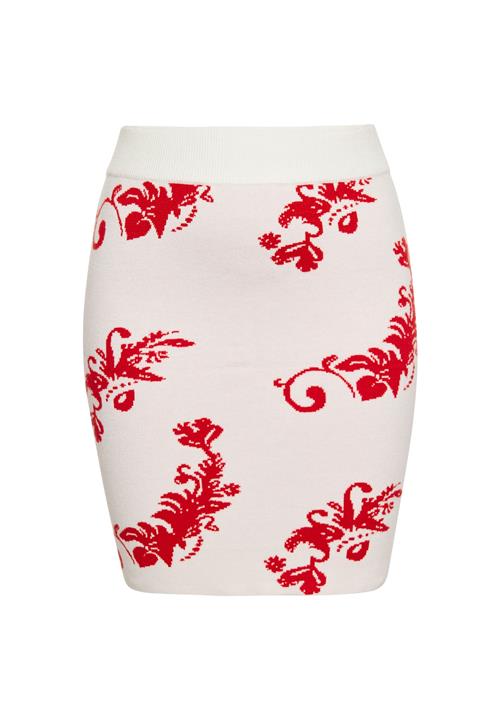 ebeeza Nederdel  pastelpink / rød / uldhvid