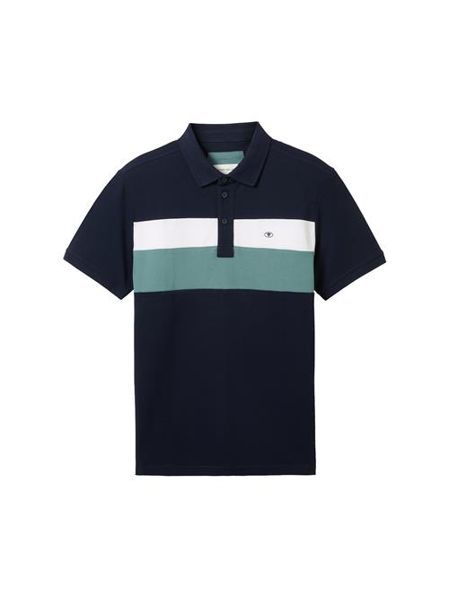 TOM TAILOR Bluser & t-shirts  natblå / smaragd / hvid