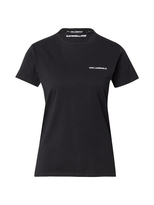 Karl Lagerfeld Shirts 'ESSENTIAL'  sort / hvid