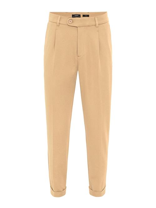 Antioch Bukser med fals  beige