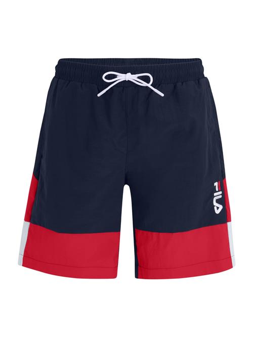 FILA Badeshorts 'SCIACCA'  rød / sort / hvid