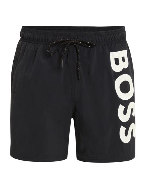 BOSS Badeshorts 'Octopus'  sort / hvid