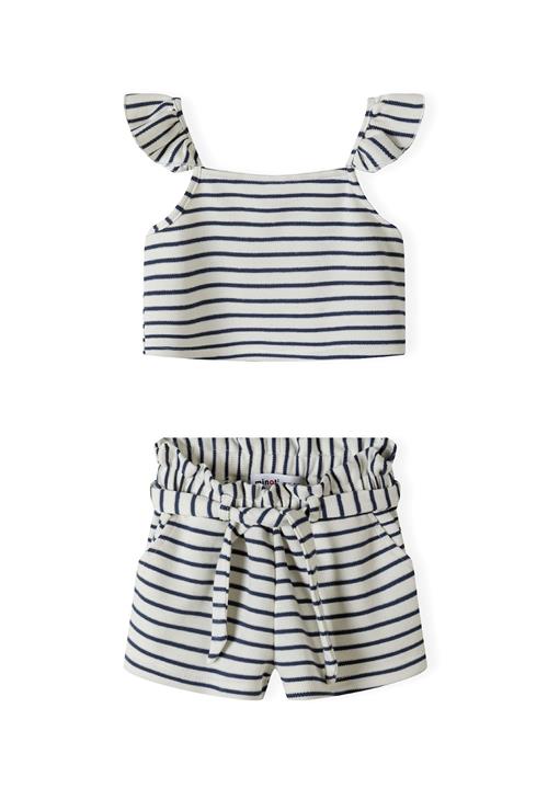 Se MINOTI Sæt  navy / hvid hos About You