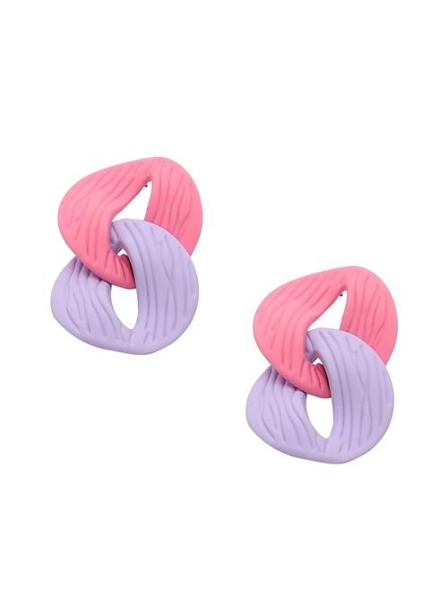 SOHI Øreringe 'Tabu'  lilla / pink