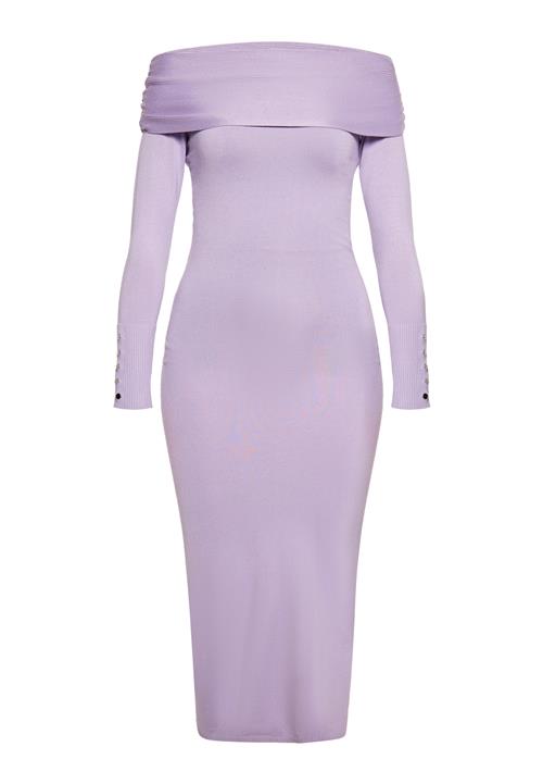 NAEMI Strikkjole  lavendel