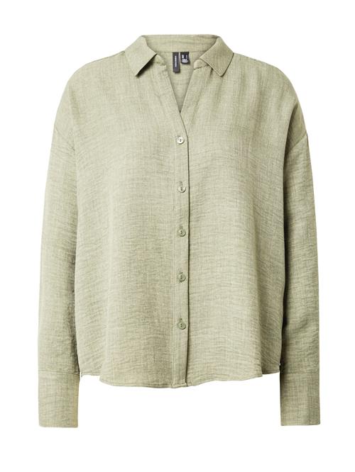 VERO MODA Bluse 'MELANEY QUEENY'  oliven