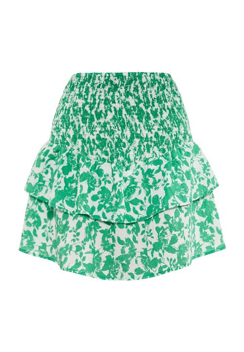 IZIA Nederdel  grøn / hvid