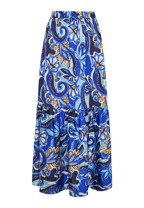 IZIA Nederdel  blå / lyseblå / gylden gul / offwhite