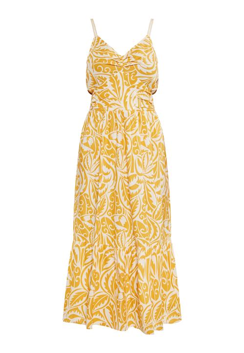 IZIA Sommerkjole  ecru / gylden gul