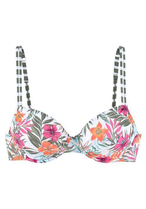 VENICE BEACH Bikinioverdel 'Summer'  grøn / pink / hvid